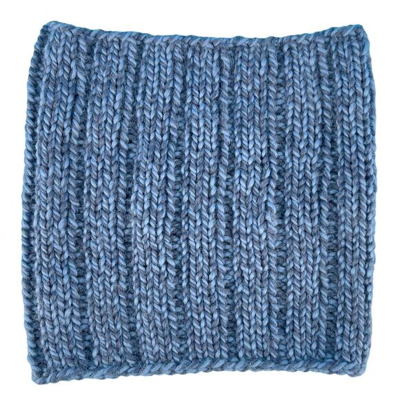 Crochet Unisex Neck Warmer Infinity Cowl Neck Scarf Blue 10"X10" - Picture 2 of 6